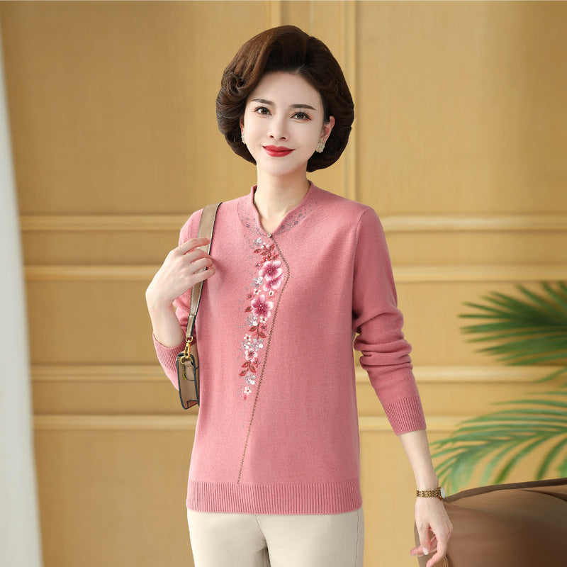 Pure Wool Sweater Jacquard Wool Sweater