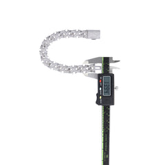 A Luxurious And Fashionable Minimalist Jewelry Bracelet Featuring Top-quality Moissanite, Made Of S925 Silver Electroplated With Platinum.