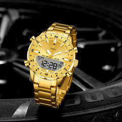 Steel Band Cool And Stylish Luminous Mens Watch