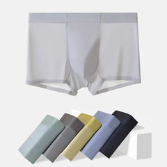 20D Nylon Seamless Quick-drying Boxer Briefs In Ice Silk Fabric