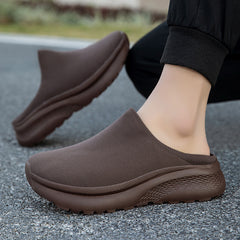 Large Double-layer Flyknit Breathable Casual Shoes With Thickened Non-slip Sole