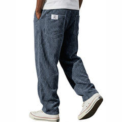 Men's Retro Corduroy Loose Straight-Leg Pants