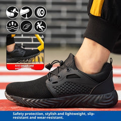Breathable Work Shoes, Lightweight And Comfortable For Men