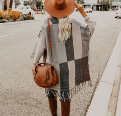 Women's Tassel Sweater Sweater Shoulder Coat