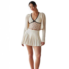 Bow-knot Sexy Short-Sleeve T-Shirt Women's