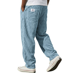 Men's Retro Corduroy Loose Straight-Leg Pants