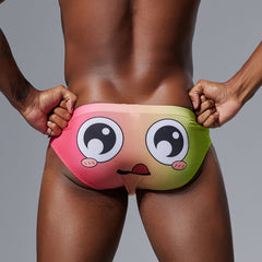 Men's Sexy Low-Waist Tight Cartoon Briefs