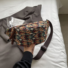 Wide-strap Waist Bag Casual Bag 2025 New Trendy Crossbody