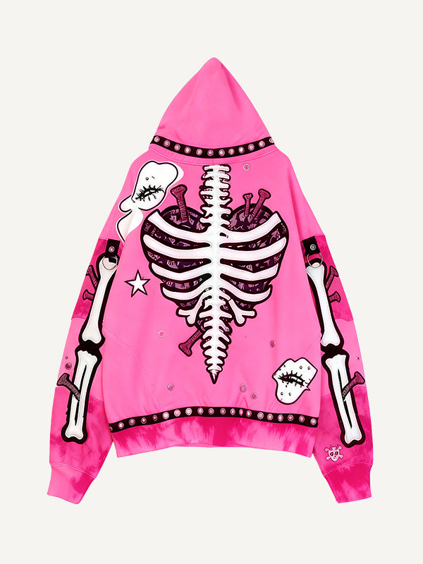 Fashion Casual Printed Polyester Sweater