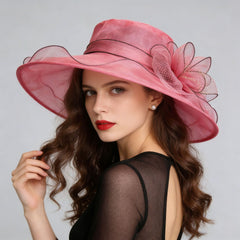 Summer Sun Protection Womens Face-Slimming Breathable Mesh Hat