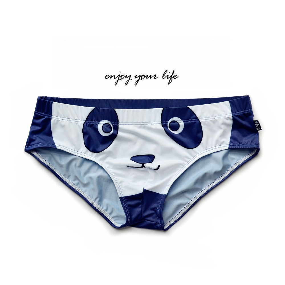 Low Waist Thin Polyester Breathable Cartoon Animal Printed Briefs