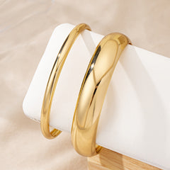Exaggerated Minimalist Traditional High-gloss Bracelet
