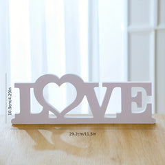 HOME LOVE Letter White HOME Art Decoration Ornaments
