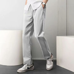 SpringAutumn All Match Stretchy Loose Cropped Suit Pants