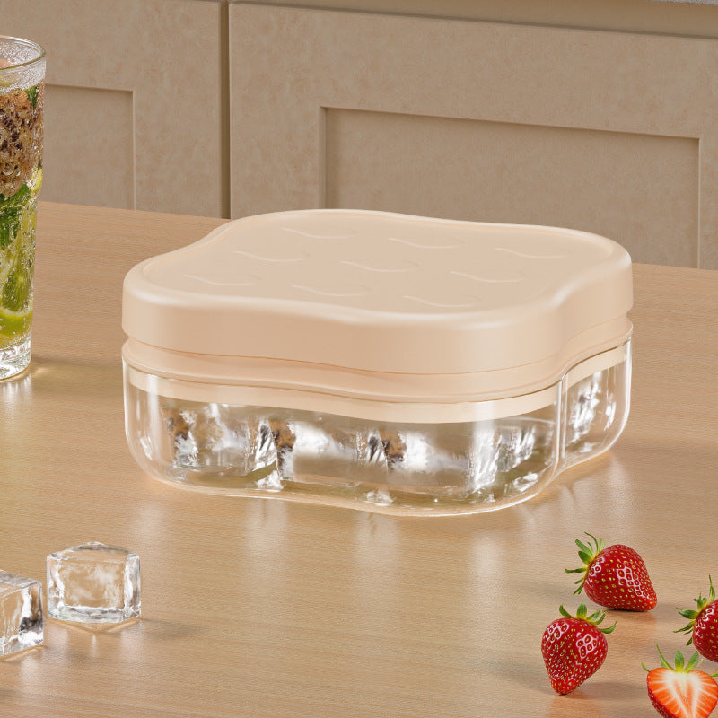 Household Push-Press Ice Cube Tray