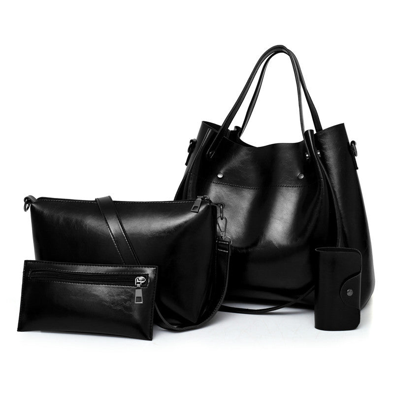 Womens New Retro Four-Piece Set Of Mother-and-Child Bags
