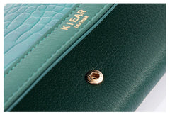 Women'S Wallet Pu Leather Long Fashion Buckle Clutch Bag Id Change Storage Bag Wear-Resistant and Durable