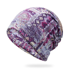 Fashion Men's And Women's Fashion Owl Print Riding Bib Hat Dual-use