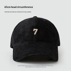 Mens Wide-Brim Corduroy Baseball Cap Stylish And Versatile