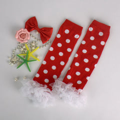 Christmas Newborn Baby Shoes Wearing Long Sleeve Dress