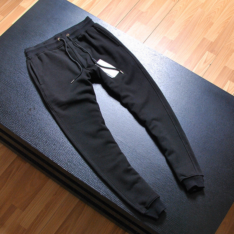 Men's velvet warm knitted sweater pants