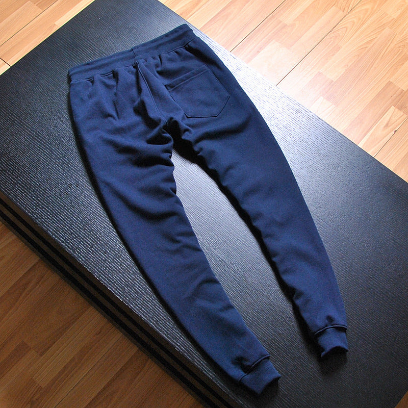 Men's velvet warm knitted sweater pants