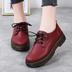 Women's Retro Soft-Soled British-Style Versatile Chunky-Heel Shoes