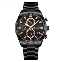 Men's Multifunctional Waterproof Calendar Watch