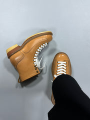 Mens Trendy Chunky-soled Ankle Boots Hiking And British-style