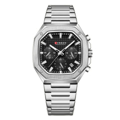 Unisex Small Dial Six-Hand Multi-Function Waterproof Calendar Couples Watch For Men