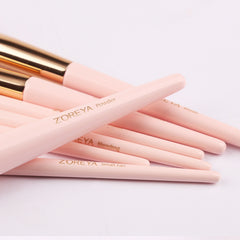 Makeup Brush Set 12 Tip Tail Handle Makeup Brush Set