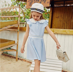 A Stylish Polo Dress For Girls In Summer For Children