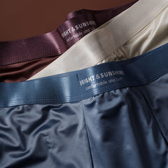 Mens Underwear 10A Antibacterial Crotch Boxer Briefs Breathable Smooth Seamless