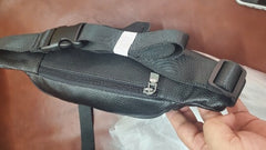 Mens Leather Waist Bag, Large Capacity, Durable First-Layer Cowhide