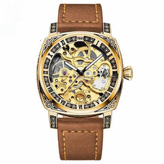Relief-cut Hollowed-out Fully Automatic Mechanical Watch For Men