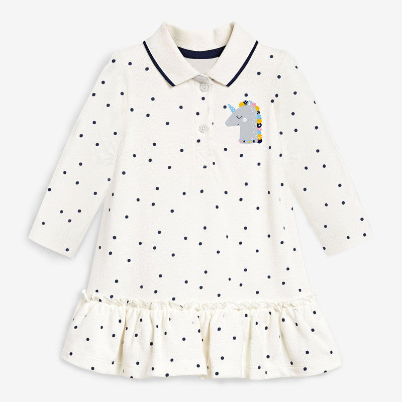 New Style Children's Skirt Long-sleeved Girls Striped POLO Skirt