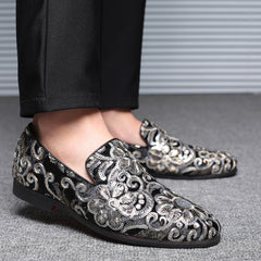 Plus-size Men's Casual Fashion Sequin Dress Shoes