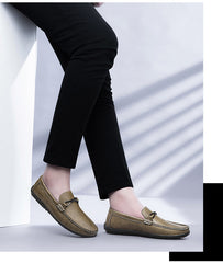 Men's Flat Leather Fashion Casual Shoes