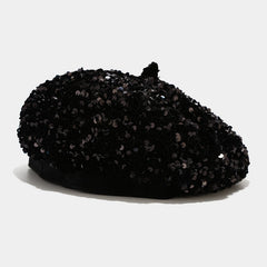 New FallWinter Sequined Trendy Versatile Personalized Pumpkin Hat For Women