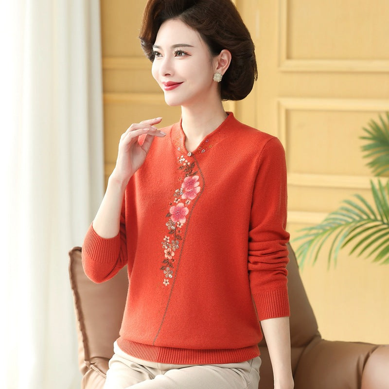 Pure Wool Sweater Jacquard Wool Sweater