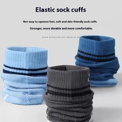 Mesh Breathable Solid Color Polyester Cotton Short Tube Massage Footbed Athletic Socks