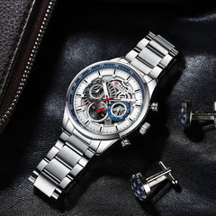 Men's Six-Hand Quartz Fashion Casual Watch