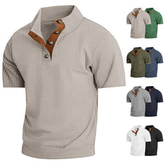 Men's Outdoor Casual Stand Collar Short-Sleeve Corduroy