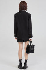 Black Suit Jacket Women''s Sense Of Design Niche Autumn Loose