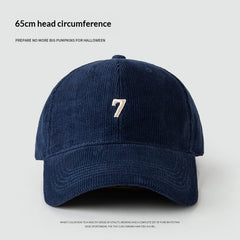 Mens Wide-Brim Corduroy Baseball Cap Stylish And Versatile