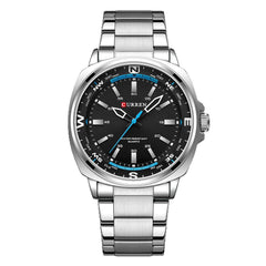 Fashionable Steel-band Casual Business Mens Quartz Watch