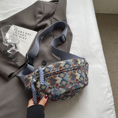 Wide-strap Waist Bag Casual Bag 2025 New Trendy Crossbody
