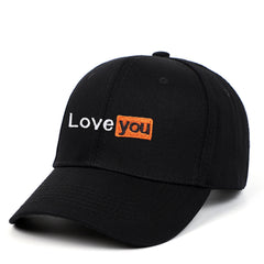 LOVE YOU Bestickte Baseballkappe für Paare, weiches Obermaterial, hochwertige Qualität