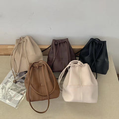 Soft Leather Underarm Bag Womens Simple Versatile Casual