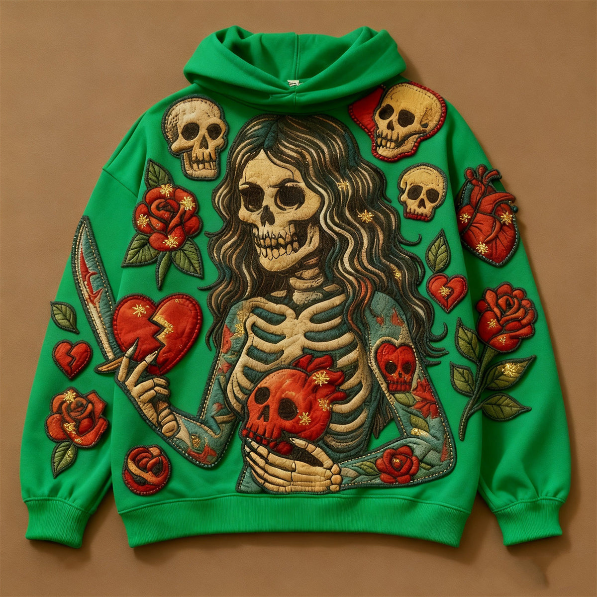 Fashion Casual Printed Polyester Sweater